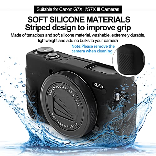 Funda protección silicona para cámara Canon G7X Mark II miniatura 3