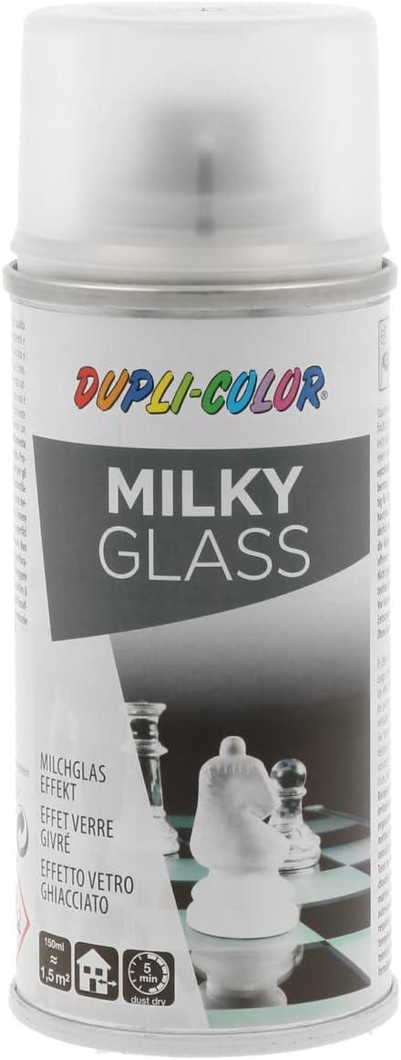 DUPLI-COLOR Acryl-Lack MILKY GLASS 150 ml - Hochwertiger Klarlack Spray schnelltrocknend
