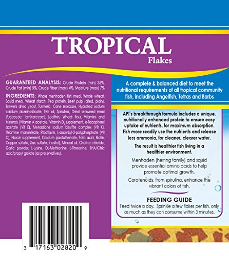 API Aquarium Water Treatment & Trop. Fish Food: Stress Coat 16 oz, Stress Zyme 16 oz, Tropical Flakes 1.1 oz