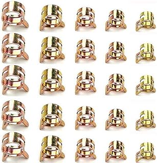 Juliyeh 50 PCS 5 Size Hose Clips Spring Hose Clamps Mini Fuel Line Pipe Clips 5mm 6mm 7mm 8mm 9mm, Golden, (49)