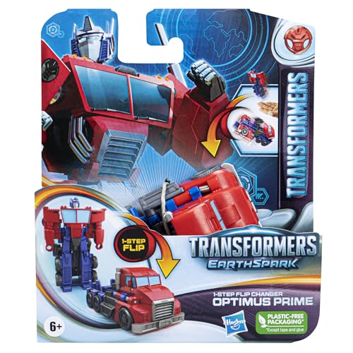 HASBRO Transformers Earthspark 1 Step Flip Changer Optimus Prime - vue 5