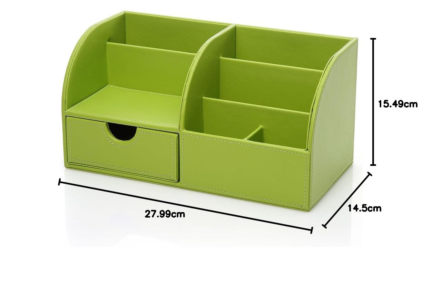 KINGFOM PUレザー デスク収納ボックス/収納ケ / レザー-ブラック 7 : KINGFOM PUレザー デスク収納ボックス&frasl;収納ケース 卓上