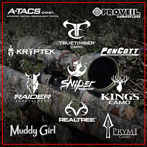 Gunskins Scope Skin - Premium 8" X 15" Vinyl Camo Wrap - Easy To Install For Optics And Accessories - 100% Waterproof Non-Reflective Matte Finish - Made In Usa - Gs Military Ocp #TOP3