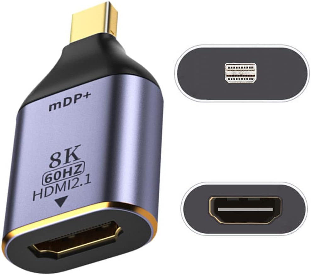 chenyang CY Mini DP DisplayPort 1.4 Source Male to HDMI 2.0 Display 8K 60hz UHD 4K Female Monitor Connector Adapter