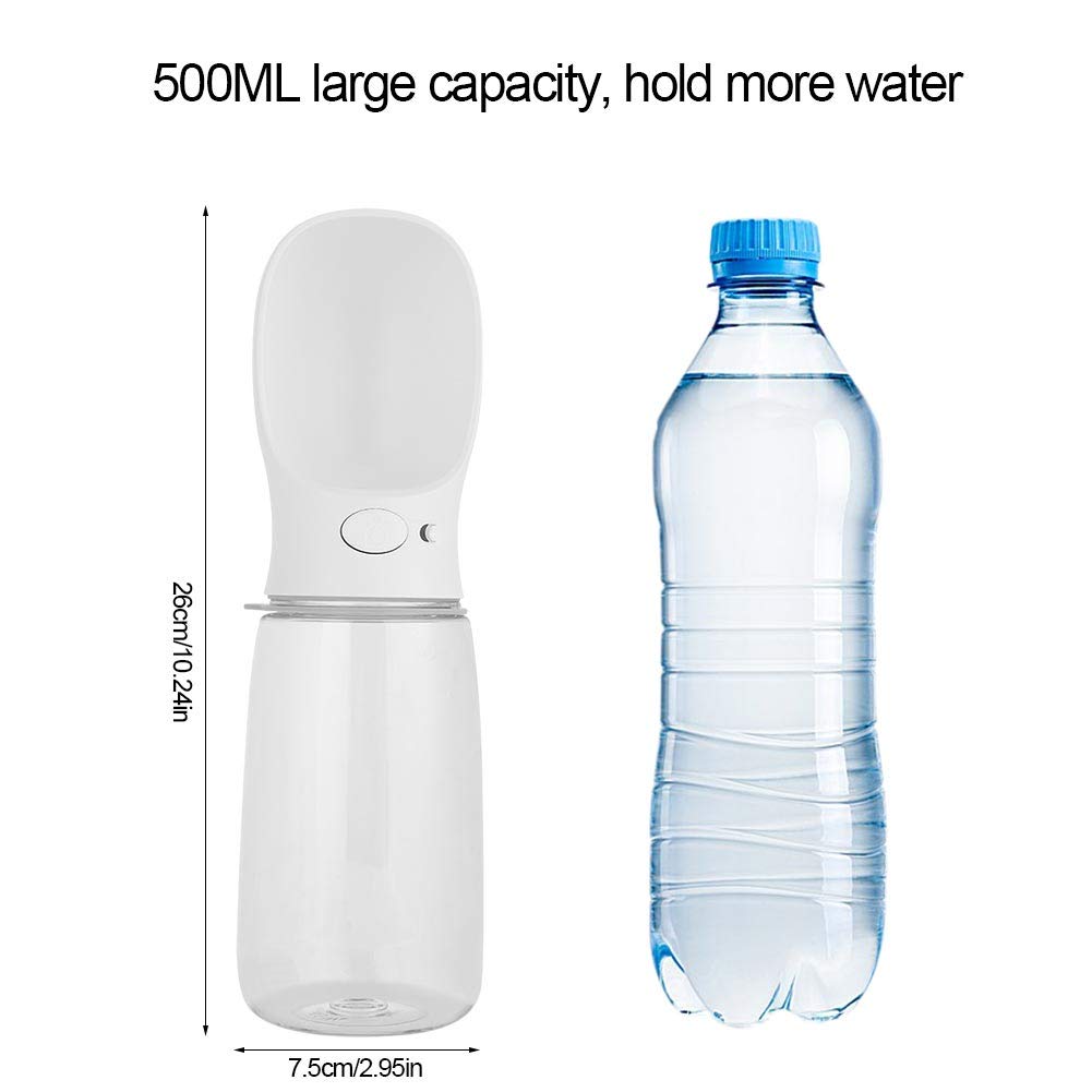 Hunde Trinkflasche 500ml - Auslaufsicherer Wasserspender Für Unterwegs