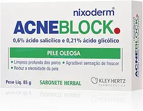 Sabonete AcneBlock Herbal Pele Oleosa com cravos e espinhas