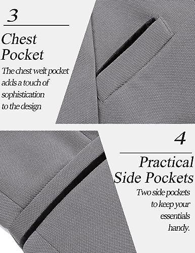 Image of COOFANDY Men's Casual Blazer Jacket Slim Fit Sports Coat Business Suit Jackets One Button