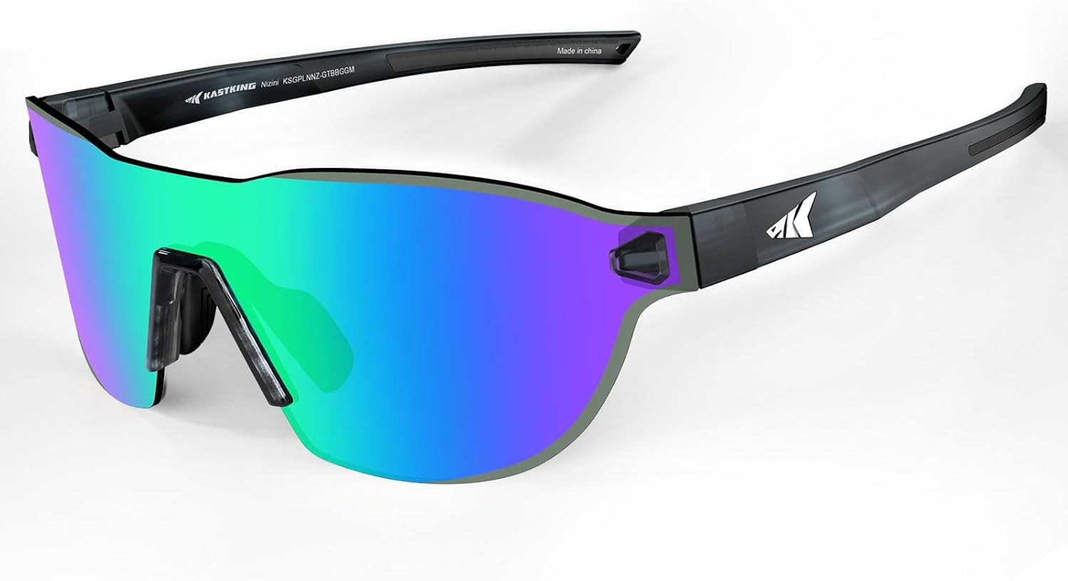 KastKing Nizini Polarized Sports Fishing Sunglasses, With PuriVex Protective Lens Coating, Rimless Wrap Design, Men Women