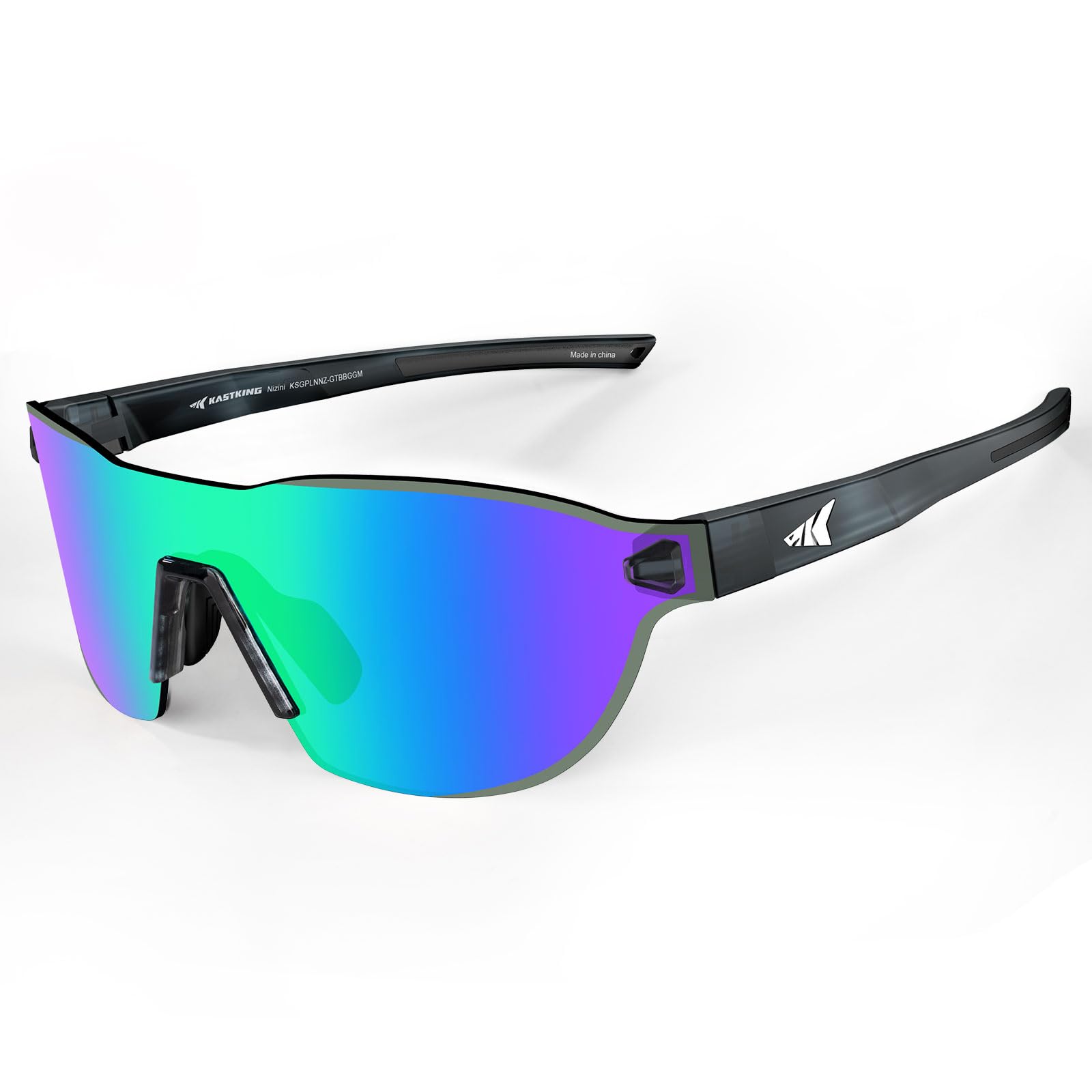 KastKing Nizini Polarized Sports Fishing Sunglasses, With PuriVex Protective Lens Coating, Rimless Wrap Design, Men Women