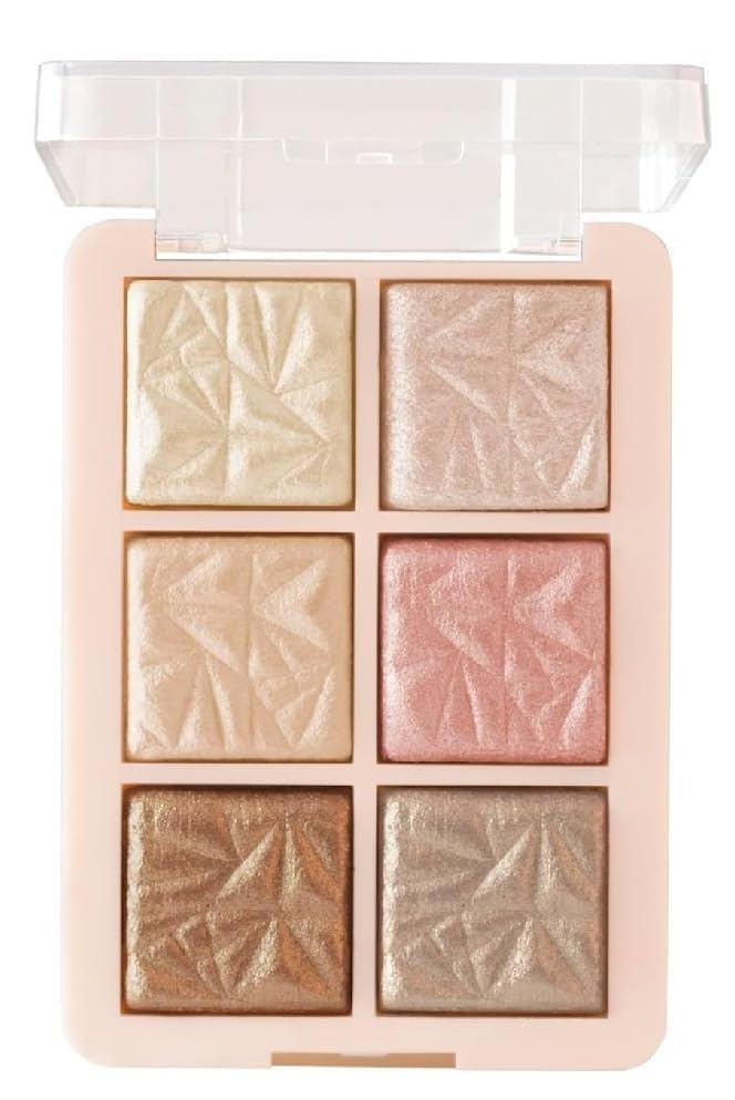 Sloane Glowzilla 6 Colour Highlighter Palette | Ultra Blendable & Long Lasting | Blinding Glow (12.0gm)