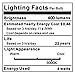 LiteHistory E12 led Bulb Dimmable 4W Equal 40W led Candelabra Bulb Daylight 5000K Clear T6 T25 E12 Edison Bulb for Ceiling Fan,Chandelier AC120V 400LM 6Pack