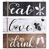 【Ampia Applicazione】 Questo cartello in legno può essere appeso separatamente ed è una bella decorazione per ingresso, corridoio, soggiorno, sala da pranzo, ecc. È anche un bel regalo per amici e familiari. Questa decorazione artistica da parete con cartello in legno può aggiungere un tocco caldo a una camera da letto, un asilo nido, un soggiorno, una sala da pranzo o qualsiasi stanza.