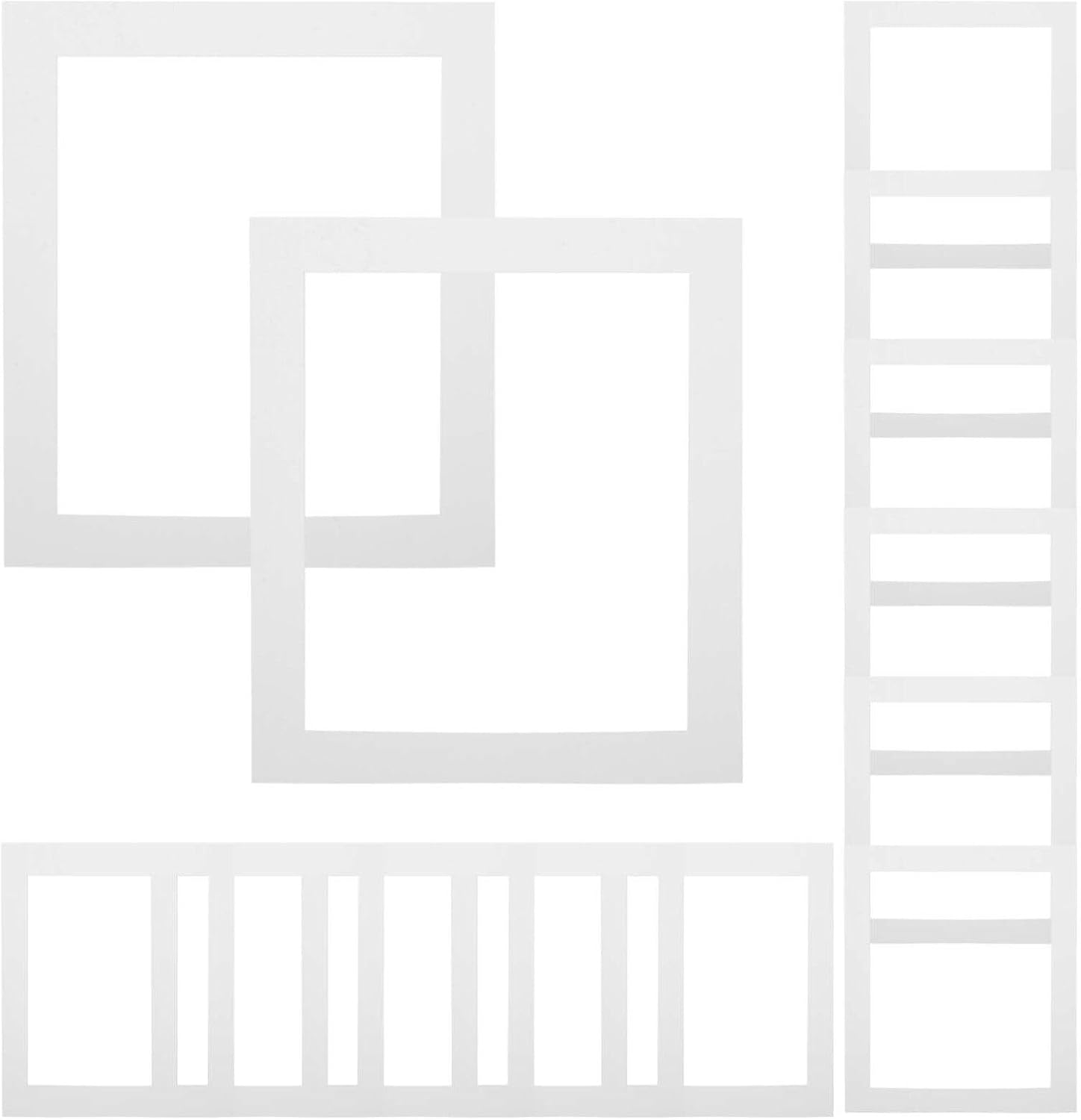 ABOOFAN 20pcs Pre-Cut Photo Frame Mats Matting Boards for Picture Display Material Photo Contrast for Custom Framing