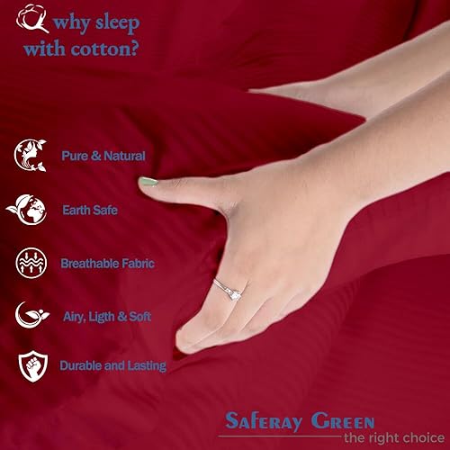 Miniatura 10 de Juego de 2 fundas de almohada 100% algodón egipcio, sin arrugas, súper suave, funda de almohada decorativa supersuave. Cuadrado europeo de 26 x 26