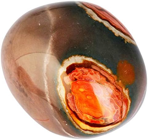 Nupuyai Blue Agate Irregular Tumbled Polished Stone,Pocket Palm Worry Stone for Therapy,Healing Crystal for Meditation