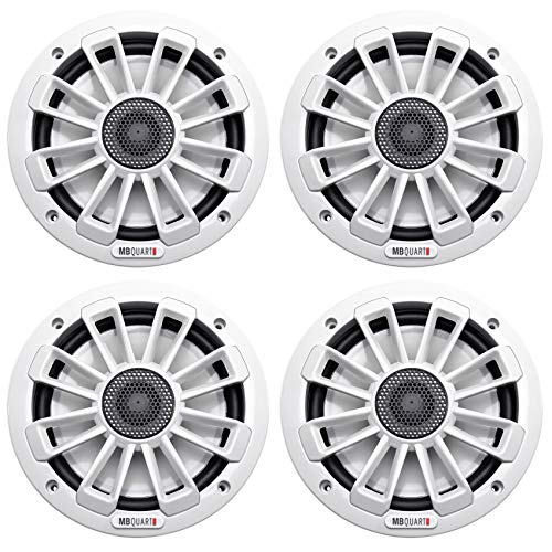 (4) MB Quart NK1-116W 6.5" 240 Watt Nautic Marine Coaxial Boat Speakers