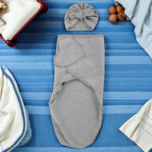 Langes pour bébé lot de 2 couvertures d'emmaillotage et bonnets - 8