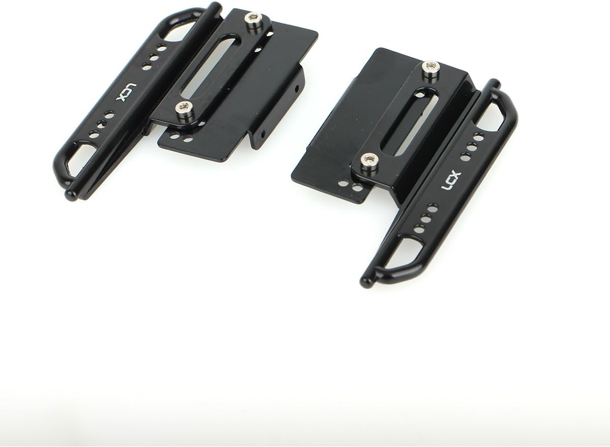 LCX Racing 1/24th RC Crawler Car Aluminum Rail Steel Side Step Running Board Rock Slider for Axial SCX24 AXI00002, Upgrades Parts Accessories
