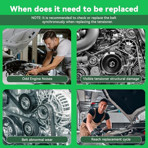 AUQDD 38170 Belt Tensioner and Pulley Assembly (For 3.0L 2JZ-GE Eng.) Fit For 93-97 Lexus GS300,98-05 GS300,01-02 IS300,92-00 SC300 /93-98 Toyota Supra (89003341 ‎16620-0W022 89303) - Image 6