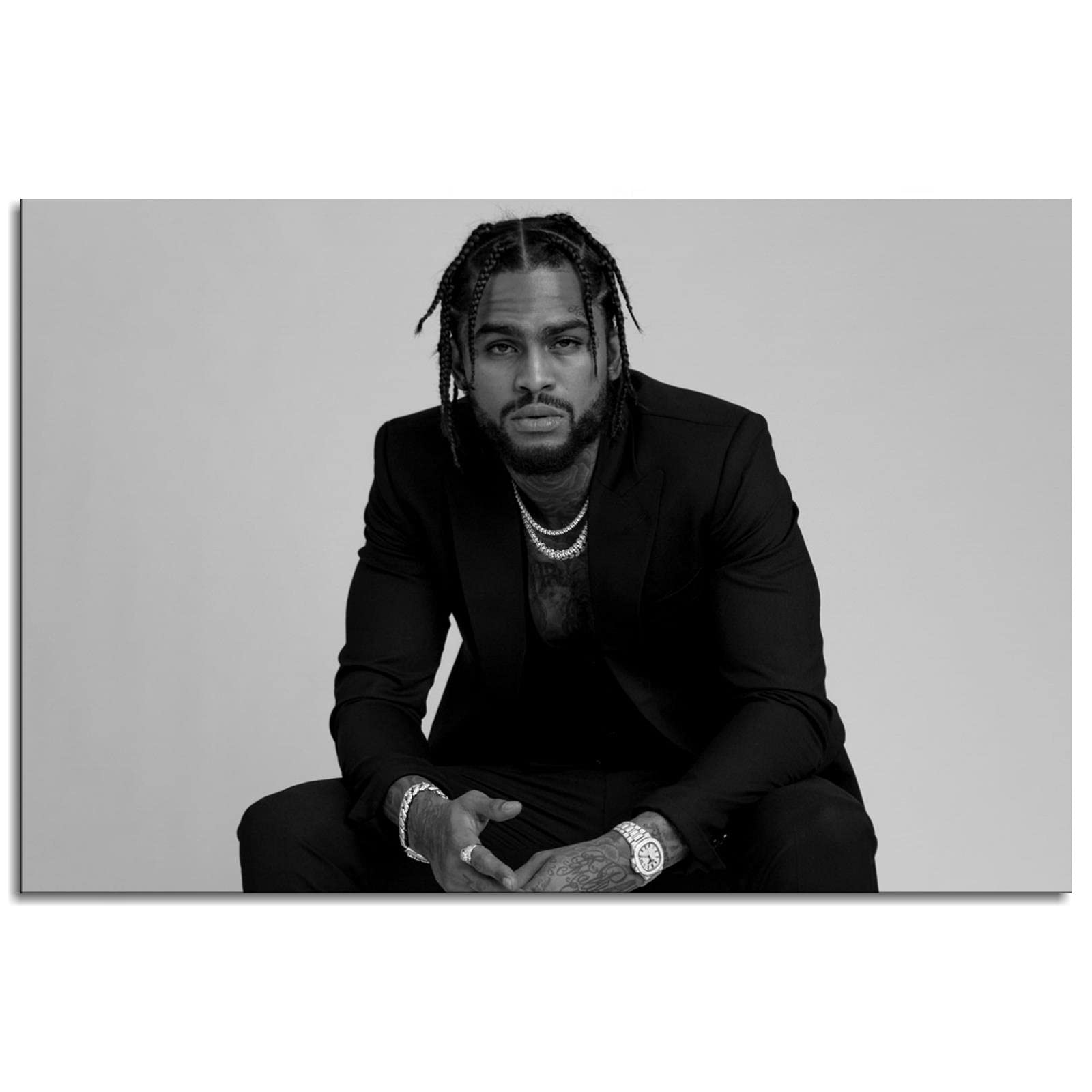 Dave East Cr Poster Canvas Prints Wall Art For Home Office Decorations Unframed 24"x16"