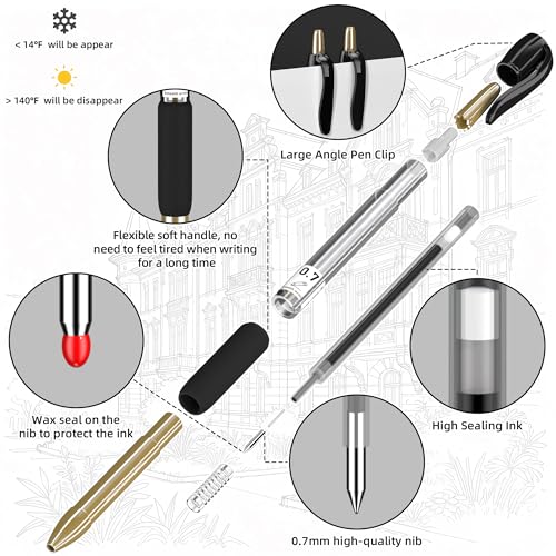 HomFilix Gel Pens Black, 15-Pack 0.7mm Fine Point Pens, Ideal for School Supplies, Office Use, and Daily Writing. Smooth Ink Flow, Durable Tips, Ink Pens, Teacher Pens — view 4