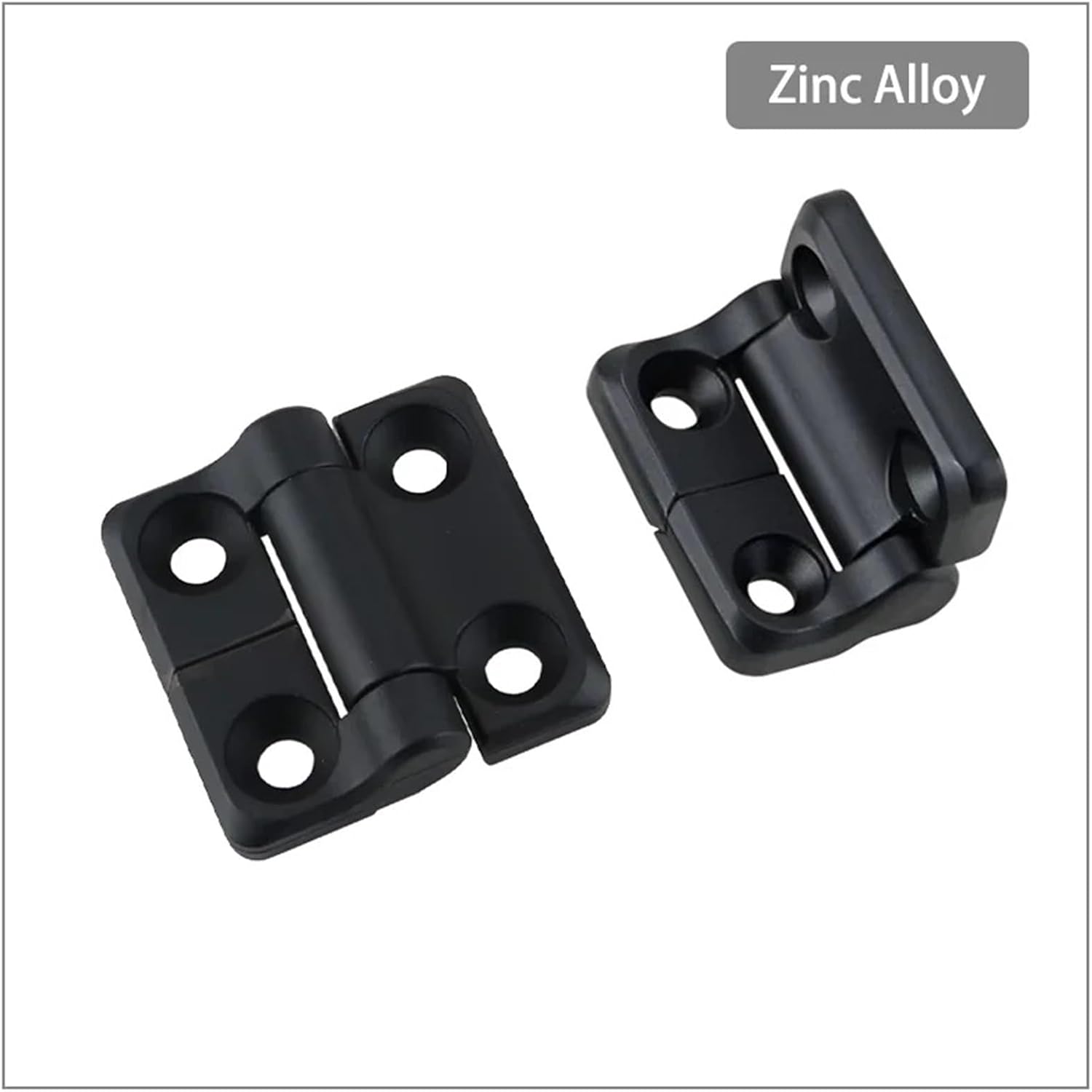 Black Zinc Alloy Square Damping Hinges with Arbitrary Stop for Industrial Electrical 1Pcs(3.2N.m)