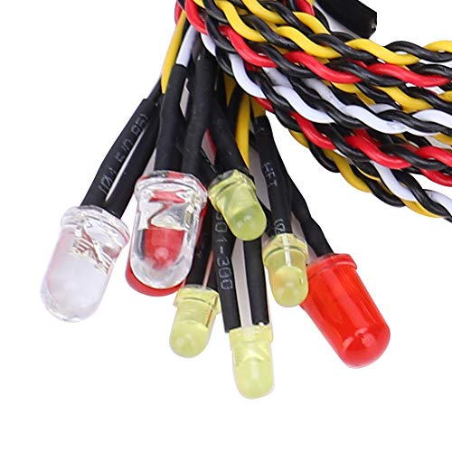 VGEBY Light Kit RC 8LED Light Kit Modellzubehör Kompatibel mit SCX10/TRX4/D90 1/10 1/8 RC Crawler Car