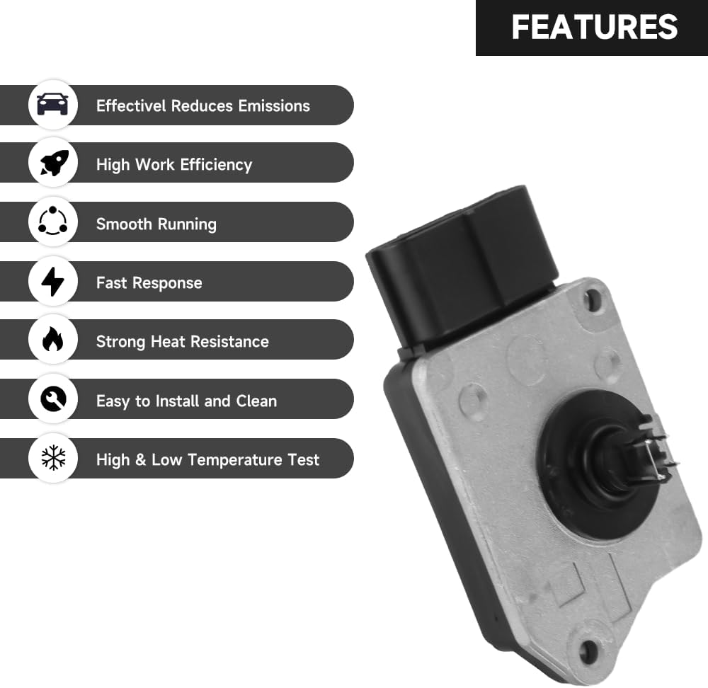 Mass Air Flow Sensor - Compatible for Ford E-150/E-250/E-350/E-350 Super Duty/Expedition/Navigator 8 Cyl 5.4L 1997-1999 (4AT 4R100/4R70W/E4OD) - Replace Part F8LF12B579AA, F8LF-12B579-AA