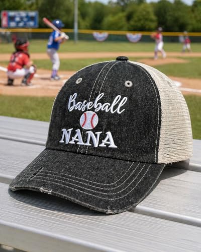 Gorra baseball para mujer color gris oscuro miniatura 3
