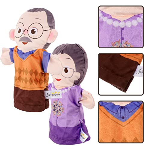 TOYANDONA Fantoches De Mão Da Família Avós Brinquedos De Fantoche De Mão De Pelúcia 2 Peças Fantoche