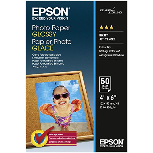 Epson C13S042547 Fotopapier, 200 g/m² weiß, 10 x 15 cm