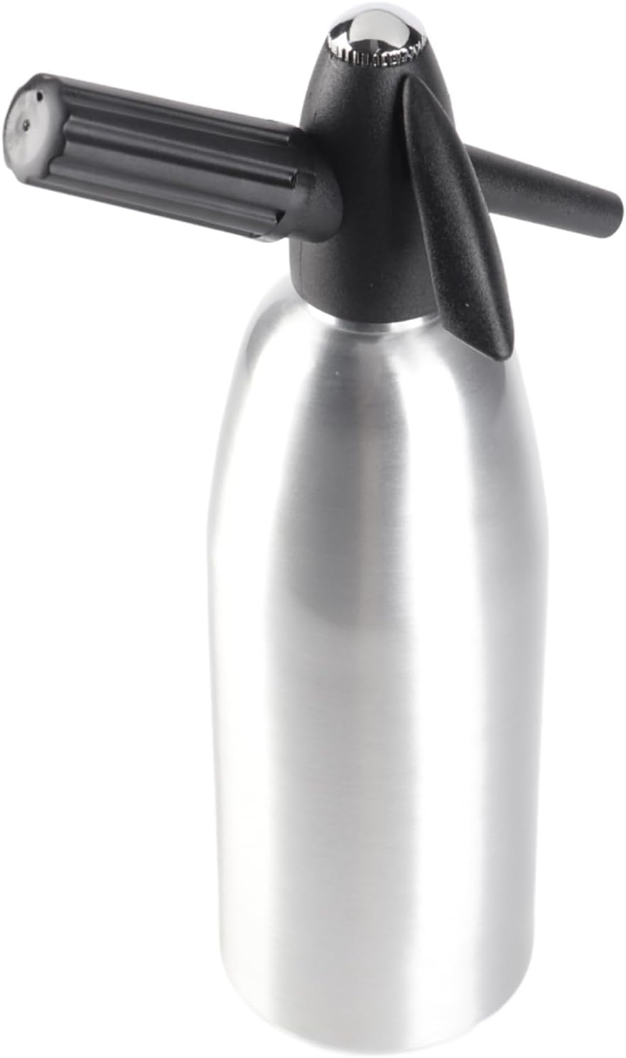 1 Liter Soda Maker,Home Soda Water Siphon Alloy Soda Sparkling Water Maker Fizzy Soda Machine for Fresh Soda Water, Cocktails, Hard Seltzers(Silver)