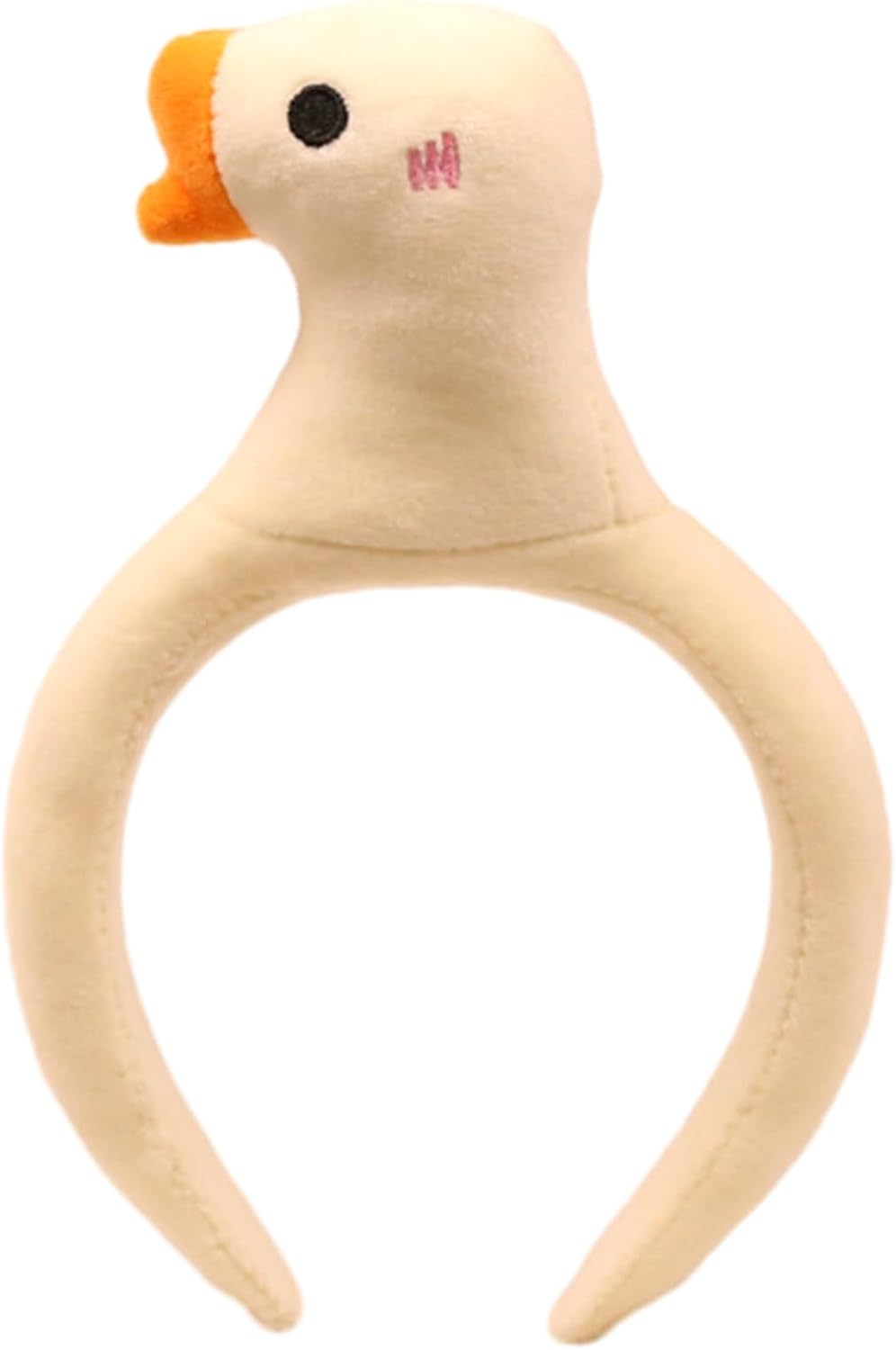 3D Stuffed Plush Geese Doll Cosplay Headband Photo Props Cartoon Animal Hair Hoop Party Headdress Headwear Soft and Hairband