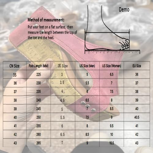 Cork Wedges & Platform Slides,Non-slip Summer Comfy Platform Orthopedic,Summer Lightweight Sandals2