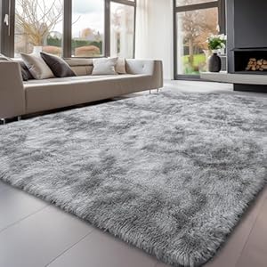 8×10 Area Rugs for Bedroom, Living Room Fluffy Rug, Large Area Rug Shag Shaggy Carpet Soft Plush Furry Bedside Rug, Machine Washable Area Rugs for Kids Girls Boys Home Decor Anti Slip