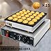 YOOKTEN Mini Dutch Pancake Baker Make,25pcs Commercial Electric Maker Pizzelle Maker,Non-stick Waffle Pancake Maker,Mini Pancakes Machine with Timer,Muffin Waffle Maker for Restaurant and Home