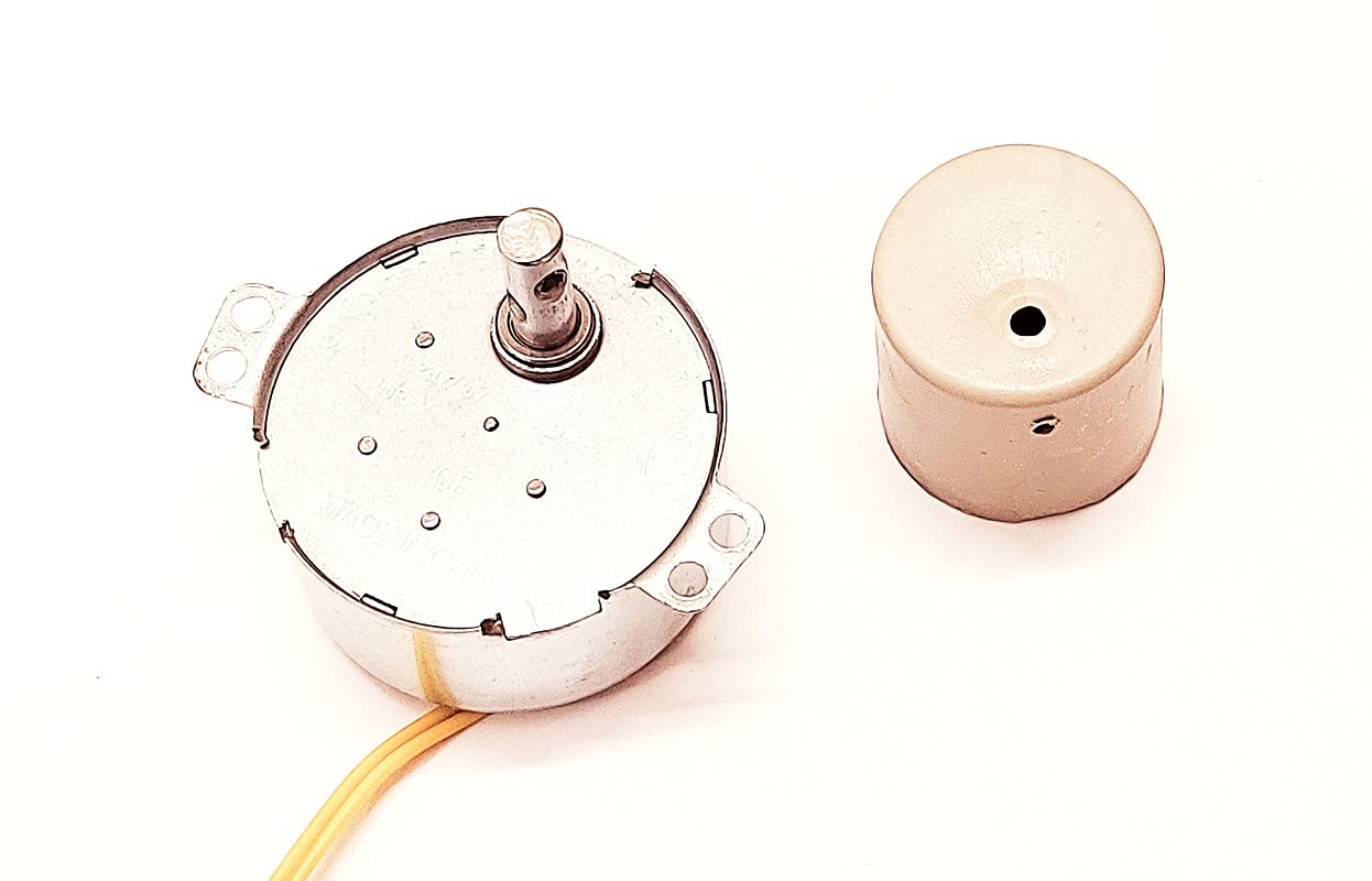 (1 Pc) Synchronous Motor Round Shaft 220-240volts 5/6rpm 4w Auto Swing Motor 220 Volt Ac for Incubator Swing Motor with Pulley Connector