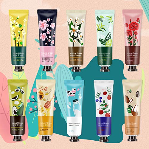 Ownest 10 Pack Plant Fragrance Hand Cream Moisturizing Hand Care Cream Travel Gift Set With Natural Aloe And Vitamin E For Men And Women-30ml - Image 8