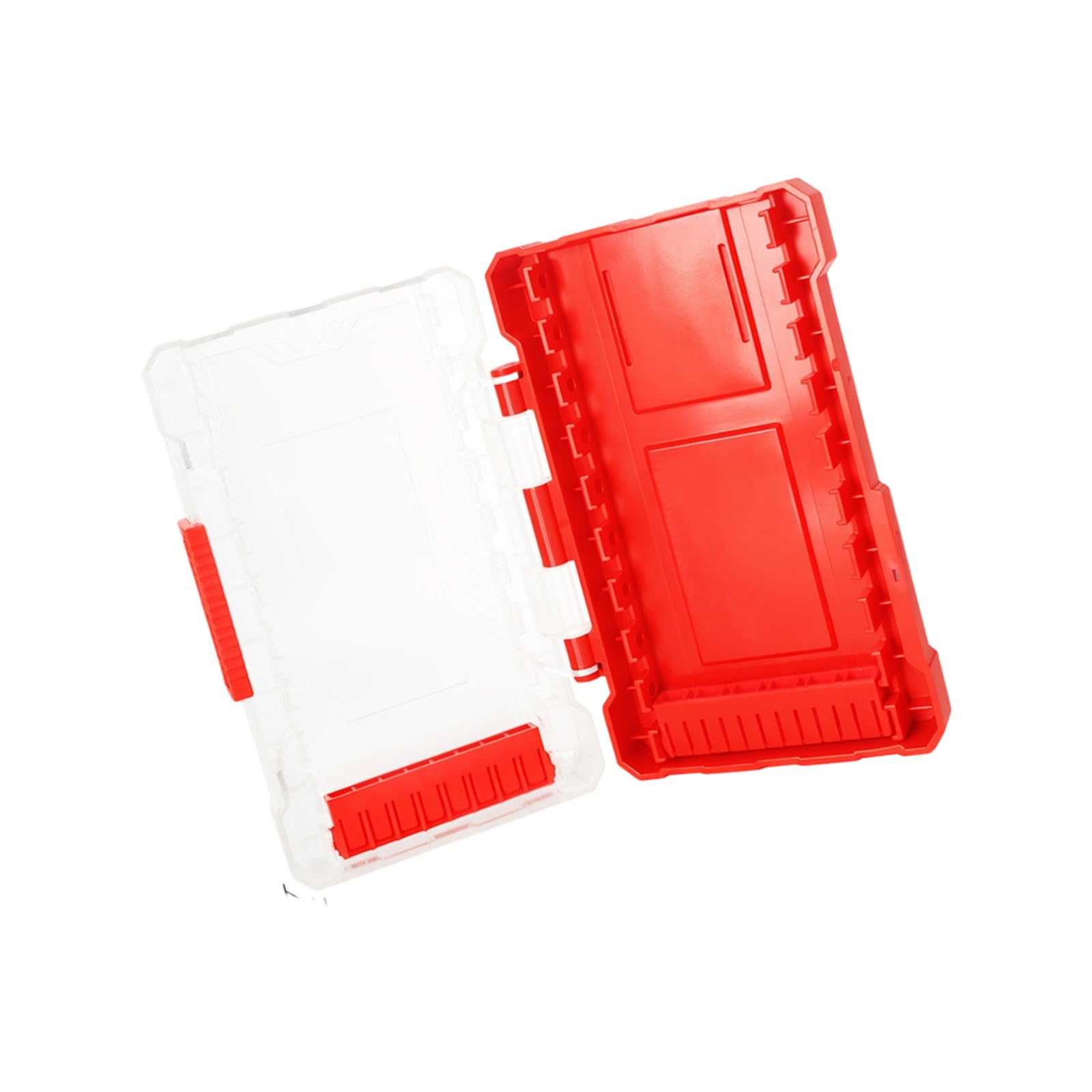 YHAILI Heavy Duty Drill Bit Organizers Box Holder Removable Compartments Tool Storage Case Portable Design Nonslip Base
