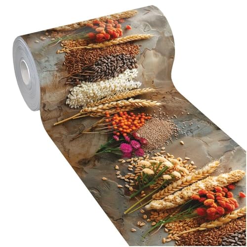 emmevi Alfombra de cocina de goma PVC suave antimanchas para pasillo, antideslizante, antimanchas, lavable, 51 x 500 cm