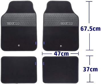SPARCO SPC1909BK Mat Set, Black