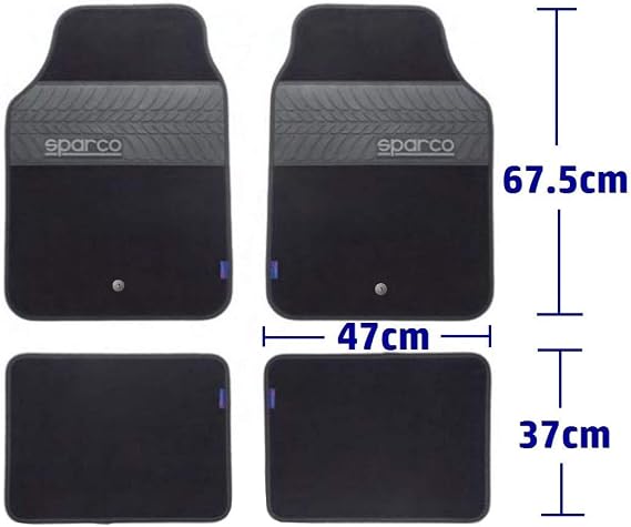 SPARCO SPC1909BK Mat Set, Black