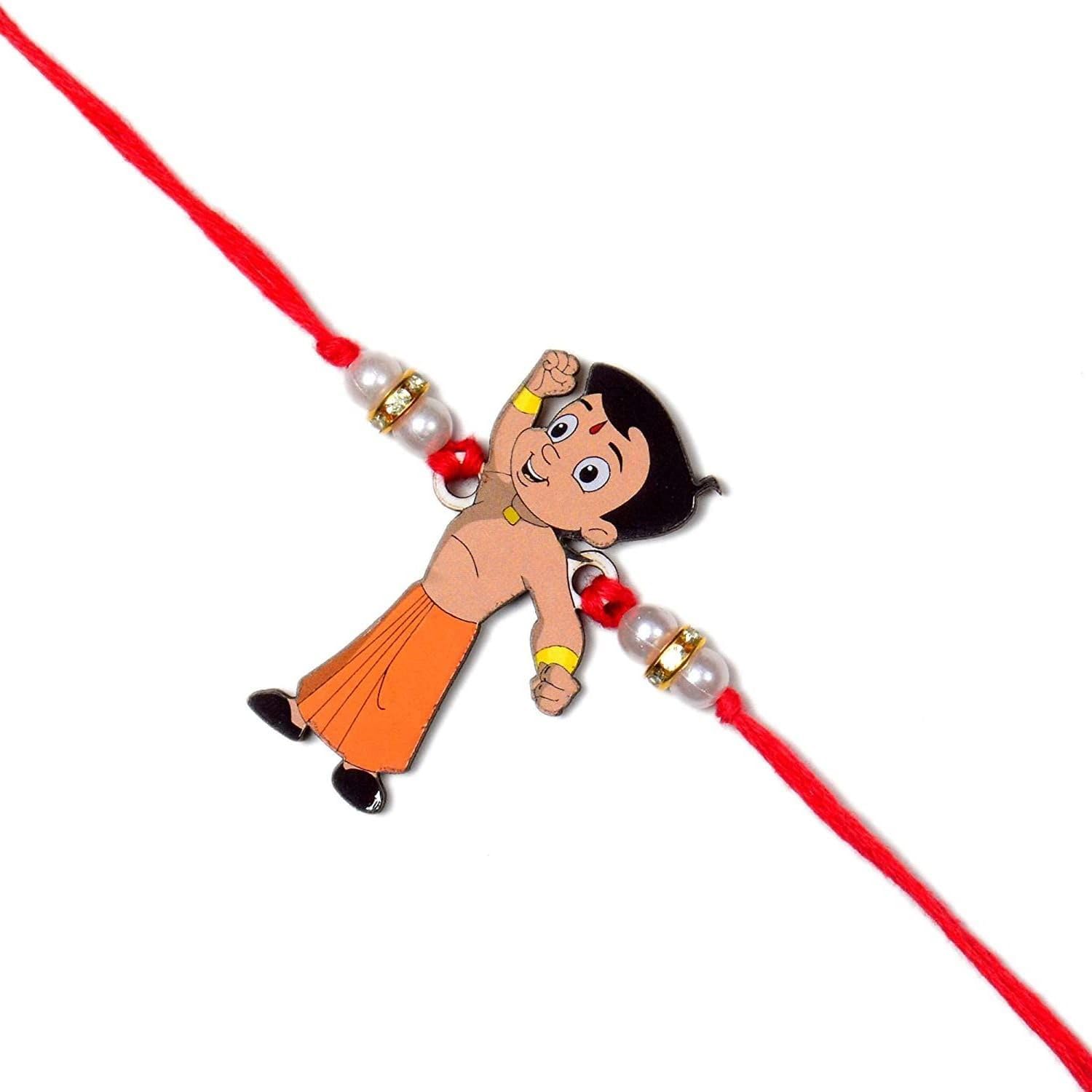 NITYAM ENTERPRISES Chhota Bheem Cartoon Character Kids Rakhi with Roli Chawal(NE 238) (B0CD648QP1) Amazon Price History, Amazon Price Tracker