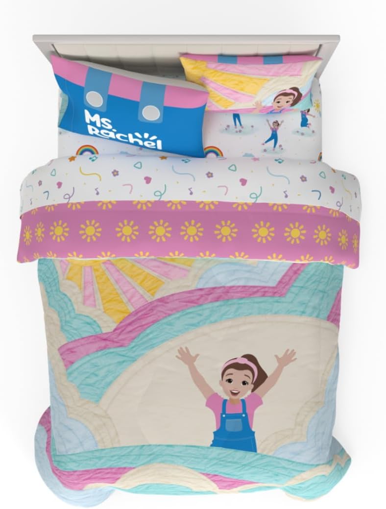 FrancoDuvet Cover Set, Microfibre, Ms. Rachel, 5 Piece Full Size