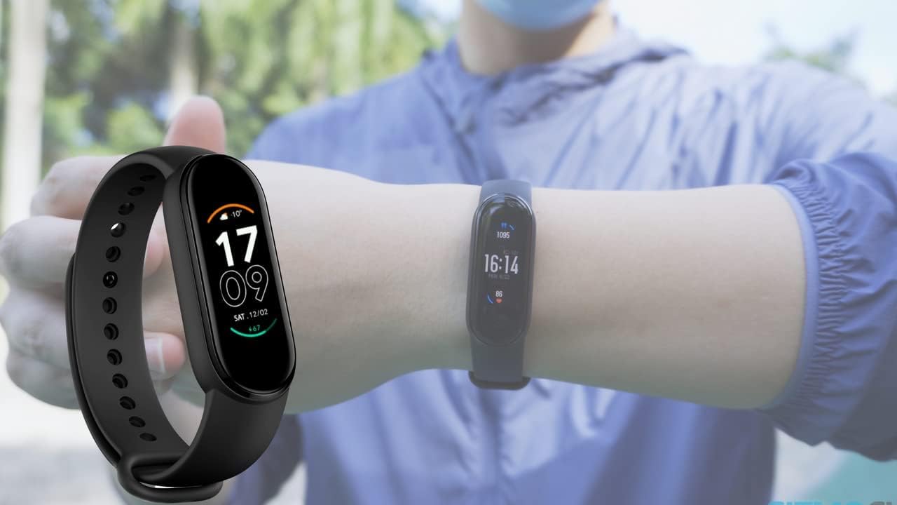 Exxelo Best Use for Fitness M7 Band Bracelet/Fitband, Heart Rate Monitor Sensor OLED Bluetooth Wristband Waterproof Sports Health Activity Tracker Watch for Mens/Womens(Free Cable Protector)