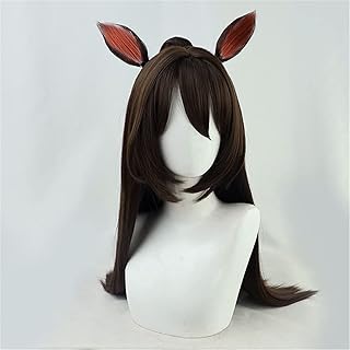 コスプレウィッグ に適合する エルコンドルパサー 耳付き かつら cos wig カツラ 専用ネット付 仮装 コスチューム S3052