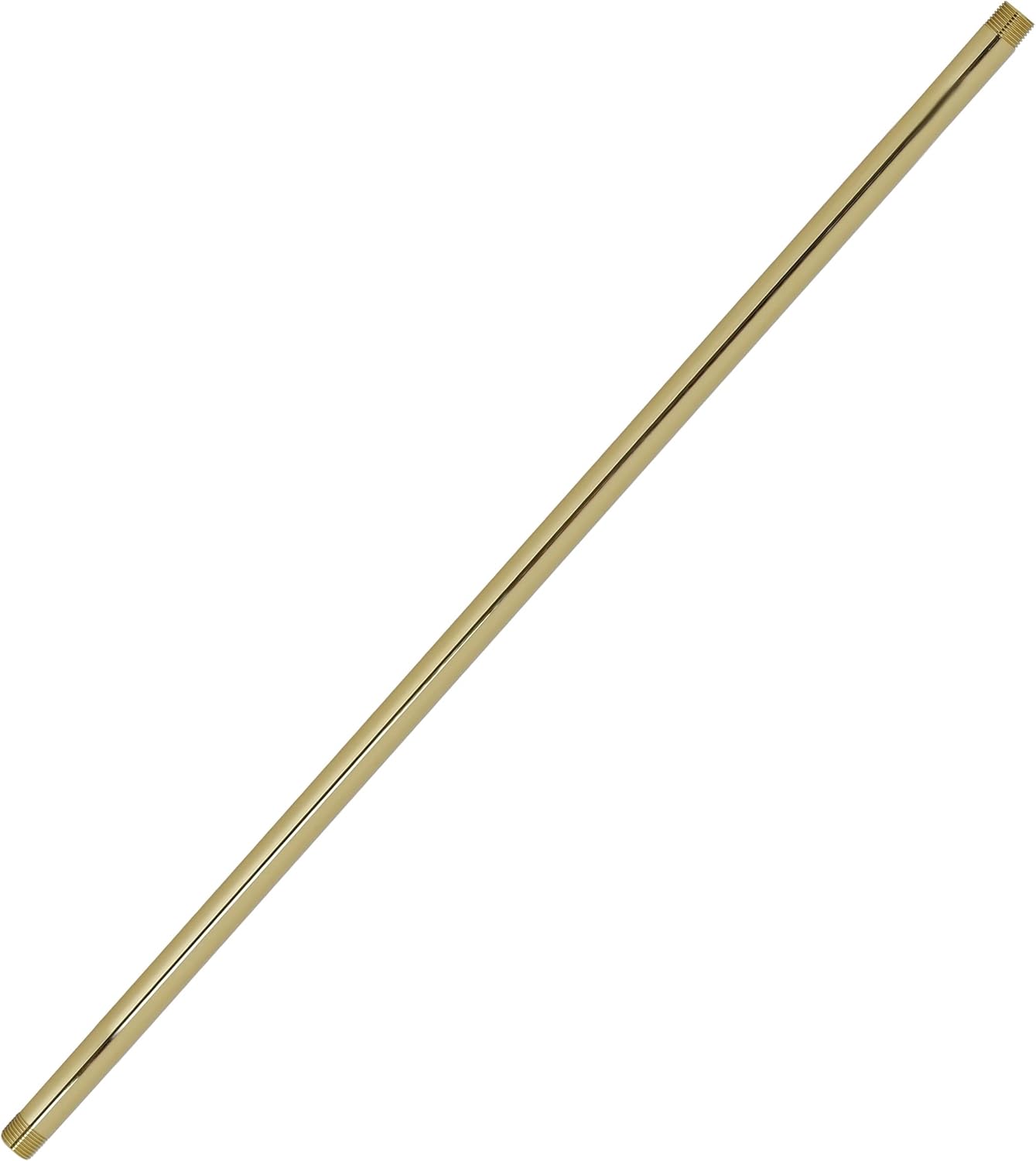 Westbrass 1/2" x 24" IPS Pipe Nipple, Polished Brass, D12124-03