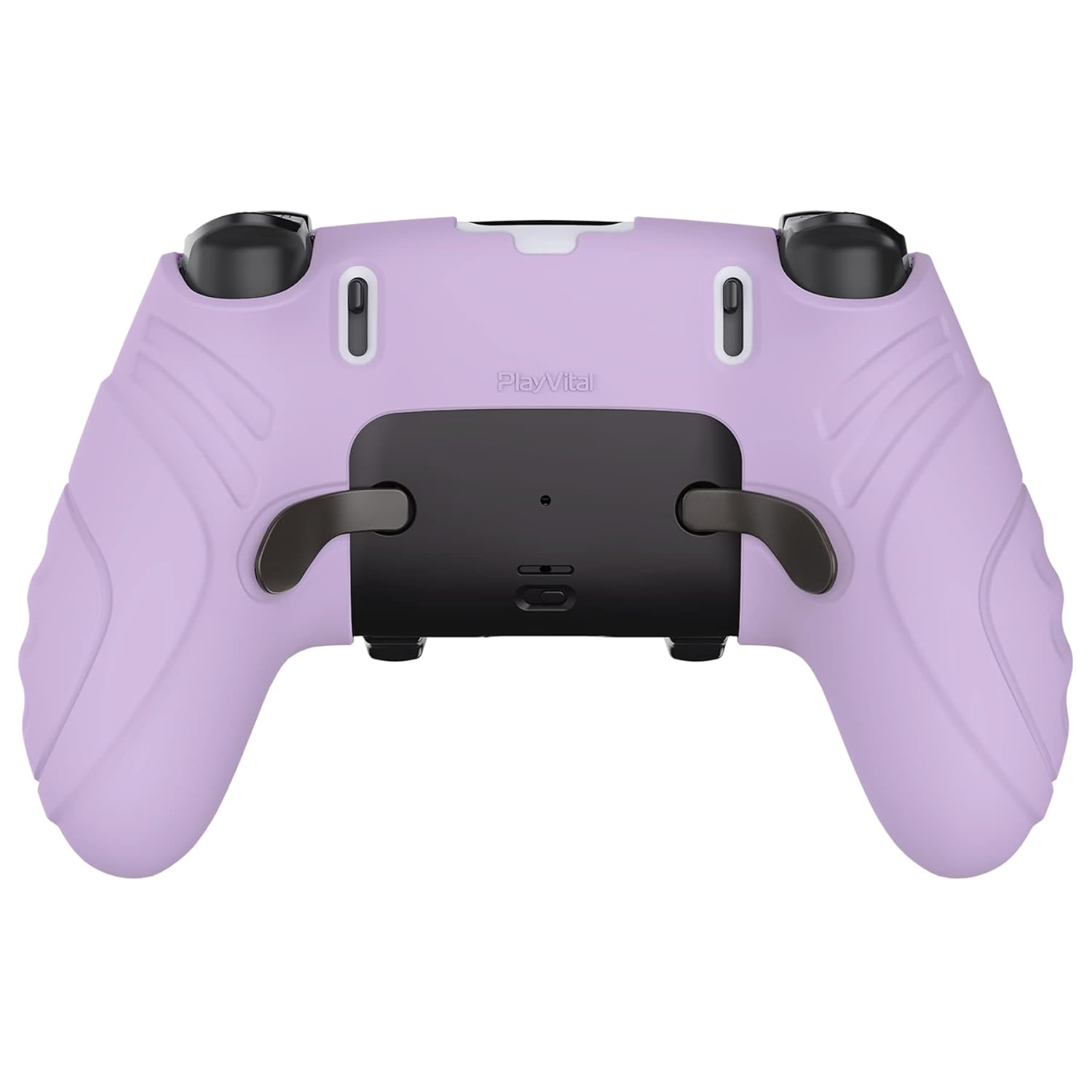 PlayVital Guardian Edition Anti-Slip Ergonomic Silicone Cover Case for ps5 Edge Controller, Soft Rubber Protector Skin for ps5 Edge Wireless Controller with Thumb Grip Caps - Mauve Purple - Image 8
