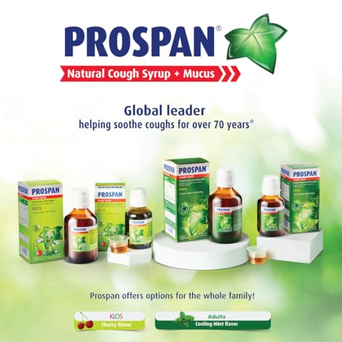 Image of Prospan /Abrilar Kids Cough Syrup + Mucus with Proprietary Ivy Leaf Extract EA575 - Soothes Cough, Mucus Relief, No Sugar, Non-Drowsy, Alcohol-Free, Drug-Free - 200 mL
