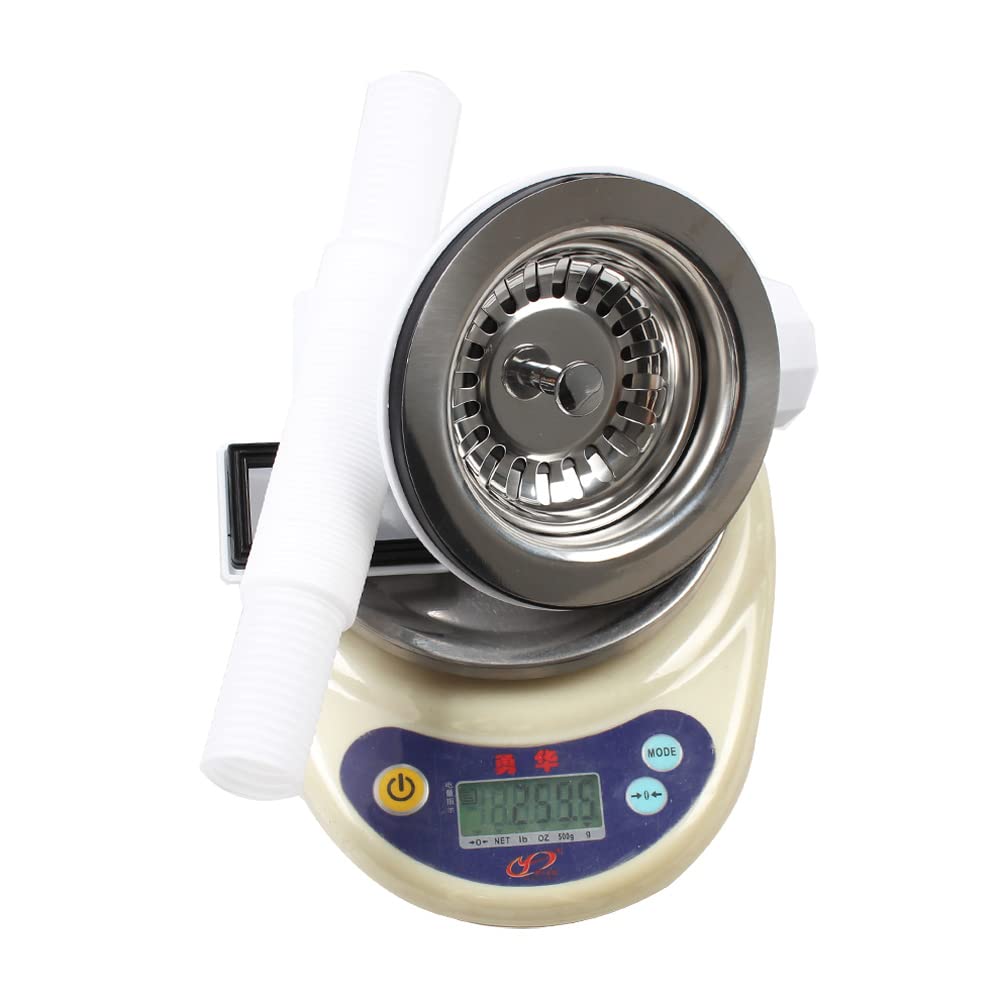 Talea 304 stal nierdzewna 5,5 cm długa śruba zlew kuchenny 114 mm miska typ odpływ sitko odpływowe z przelewem 2 typy przepływ XK186GE